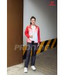 Bộ gió thể thao nữ ADB-157 đỏ phối đen
